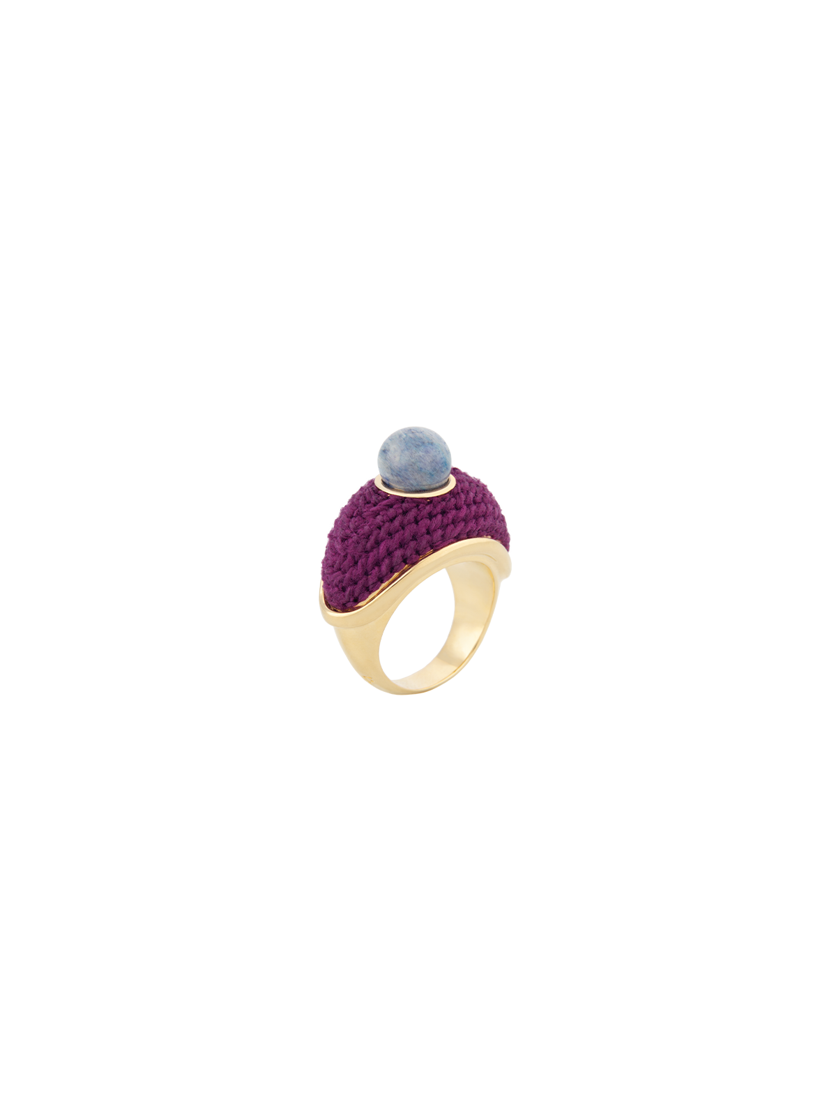 Kyoto Blue Feldspar & Purple Ring